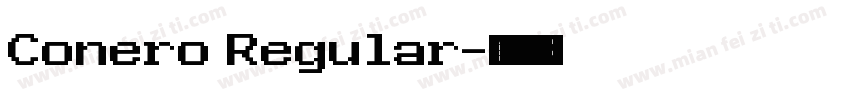 Conero Regular字体转换